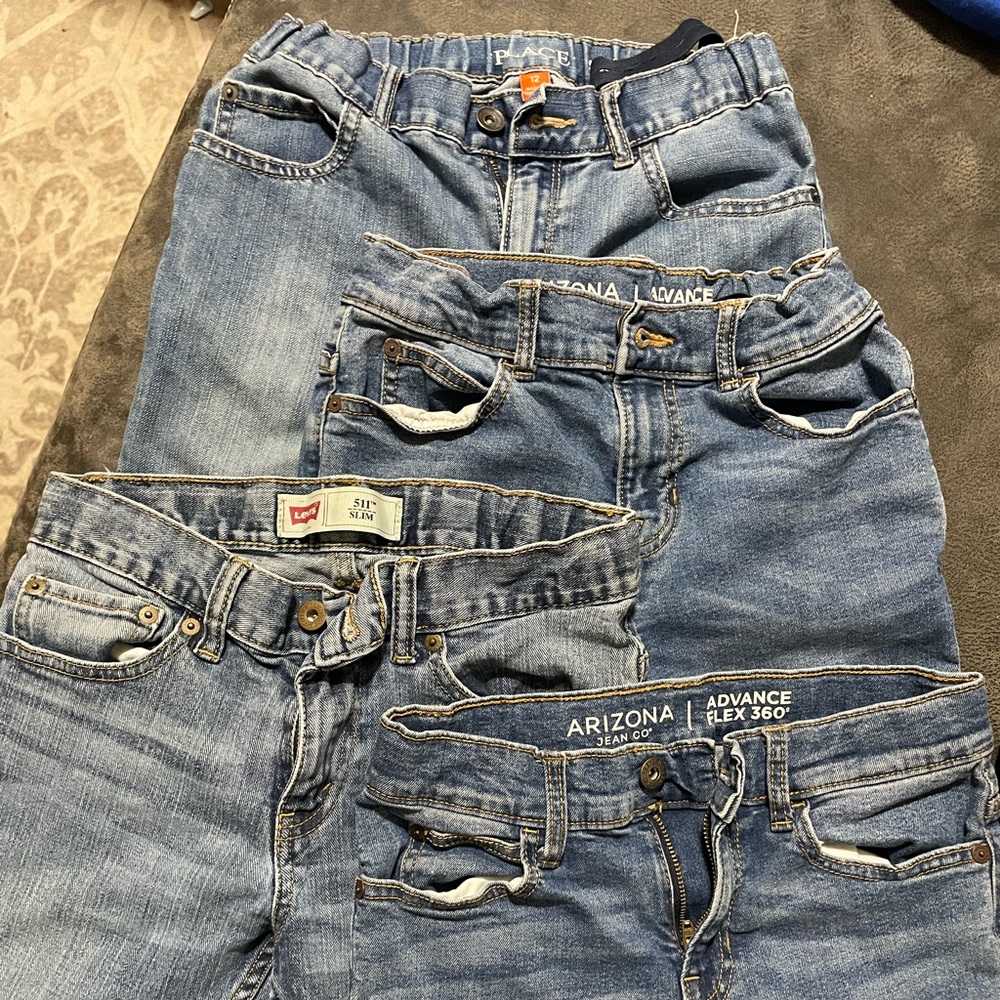 4 pairs of boys jeans (size 12)